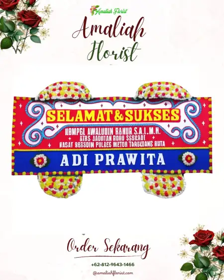 Papan Bunga Ucapan Selamat Taniwel